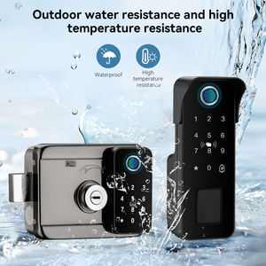 מנעול חכם דו-צדדי Tuya NT02 עם טביעת אצבע, מנעול דיגיטלי חיצוני עם שלט רחוק באפליקציה, מנעול חשמלי חכם - Product Image 2