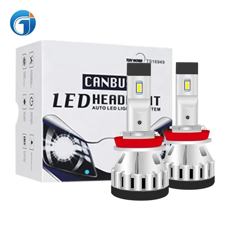 OEM ODM ยานยนต์หลอดไฟ12000LM รถนำ H8 H9 H11 HIR2 9012อัตโนมัตินำแสง Luces H7ไฟหน้า Led