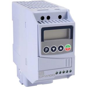Variateur de fréquence AC Weg CFW100 230V 1 CV monophasé, entrée 4,2A, contrôle VF, IP20, encastré, montable sur rail DIN - Product Image 2