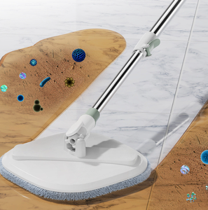 Phổ Biến Thép Không Gỉ Dài Xử Lý Xoay Sợi Nhỏ Lau Xô 360 Xoay Đầu Cao Mất Nước Tỷ Lệ Tay Miễn Phí Ướt/Khô Cách Sử Dụng - Product Image 2