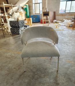 Sedie <span class=keywords><strong>da</strong></span> <span class=keywords><strong>Pranzo</strong></span> di Lusso in Ottone, Sedie Moderne per Salotto di Club e Villa di Alta Gamma, Sedie con Struttura in Ottone - Product Image 5