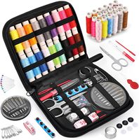 Kit de couture portable, fournitures de couture en plastique pratiques pour les voyages, fil à coudre, essentiels pour les dortoirs universitaires, cadeau simple pour les débutants, hommes