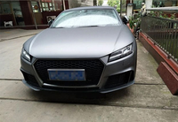 Body Kit Bumper Depan Mobil TT TTS TTRS MK3 8S Dengan Grill Sarang Lebah Hitam untuk Audi TT TTS TTRS MK3 FV 8S 2015-2019 Kit Konversi