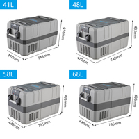 Refrigerador Portátil de 40L, Congelador con Compresor de 12v para Exteriores, Mini Refrigerador para Auto de 12v y 28L, Gran Oferta