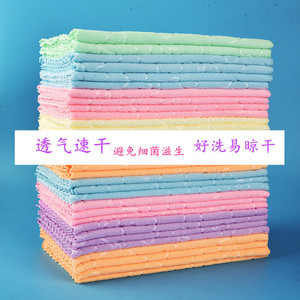Serviettes en microfibre gaufrées motif dessin animé du fabricant 30*60 Corail 1 Yuan ; Serviettes moelleuses colorées du vendeur ambulant 2 Yuan - Product Image 4