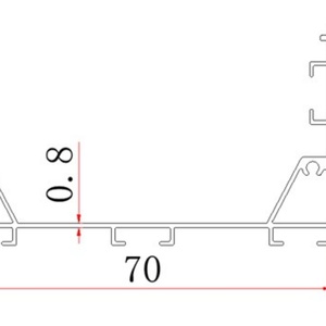 Nouveau style 2025 – Bande LED encastrée 70*40 pour étagère, montage en surface ou encastré, pour profilé LED de plafond en aluminium, néon IP67 - Product Image 6
