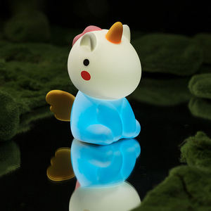 Cute animal Unicorn Baby Kids Gift Bedroom Table <b>Lamp</b> USB Rechargeable Colorful <b>lights</b> LED Silicone Night <b>Light</b> for girls - Product Image 1
