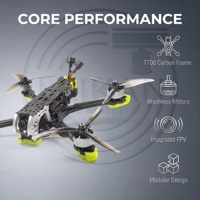 Dron de Carreras FPV con Marco de Fibra de Carbono de 5 Pulgadas, Quadcopter RC de Alta Velocidad para Fotografía Aérea y Vuelo Libre
