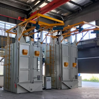 Máquina de Granallado Tipo Gancho CE con Sistema de Control Automático PLC, Alta Productividad, Motor de Marca Reconocida para Carbono