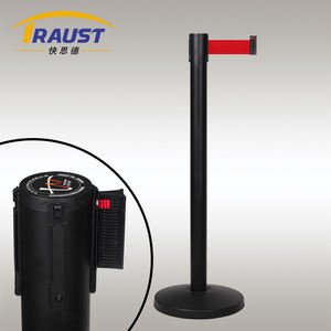 Venta al por mayor Hotel Acero inoxidable Control de multitudes Barrera Poste Marino Negro Oro Terciopelo Cuerda Trenzada Rosa Hormigón Metal - Product Image 2