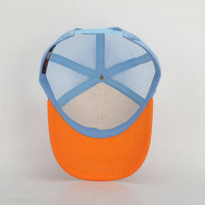 Casquette personnalisée en gros de haute qualité à 5 panneaux avec logo brodé, visière courte, tendance, pour l'extérieur, la plage, le cyclisme, en velours, denim, toile, performance 100% - Product Image 6