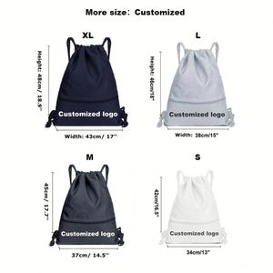 Sacs à cordon promotionnels avec bande réfléchissante pour l'école, le yoga, le sport, la gym et les voyages - Product Image 3