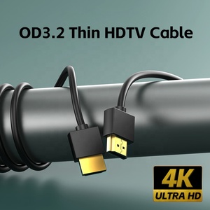<span class=keywords><strong>Câble</strong></span> <span class=keywords><strong>HDMI</strong></span> Mâle-Mâle Ultra-Fin 4K 60HZ 1m/1.5m/2m/3m, Design Portable, <span class=keywords><strong>Câble</strong></span> Moniteur HDTV pour Ordinateur Portable et Caméra OD3.2 - Product Image 2