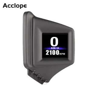 2020 חדש AP - 1 HD תצוגת 2 דרך להתקין רכב HUD מד מהירות Acclope Obd2 + GPS חכם מד