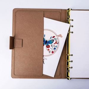 Multifunctional Magnetic <b>A5</b> Notebooks Paper Products Cover Loose-leaf Hardcover School Business Meetings Stylish Office Gift - Product Image 4