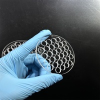 Placa de cuarzo de alta pureza Ranurado láser Sílice fundida Ventana de vidrio de cuarzo Hoja de vidrio de borosilicato