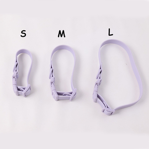 Suministros para mascotas <span class=keywords><strong>Collar</strong></span> de correa de perro impermeable de Color púrpura con hebilla rápida Correa de perro de goma recubierta de Pvc ajustable y <span class=keywords><strong>Collar</strong></span> - Product Image 3