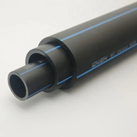 Tuyaux d'alimentation en eau flexibles et durables en HDPE PE100 SDR11 PN16/PN10 DN65-DN1600 certifiés CE