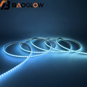 แถบไฟ LED แบบโค้งงอ ขนาด 1.25 ซม. ลายสามเส้นสีรุ้ง 160 ดวง/เมตร ใช้ไฟ DC5V 13 วัตต์/เมตร ขนาด 5 มม. 35/35 RGB แผงวงจรทองแดงในตัว 1838 SPI IC สำหรับห้องน้ำ - Product Image 1