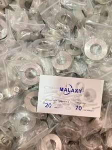 MALAXY Collier d'arbre à alésage hexagonal en deux pièces à double fente Colliers d'arbre de serrage en aluminium Collier d'arbre à double fente - Product Image 3