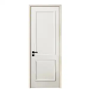 ประตูไม้โมเดิร์นแบบฟลัชหนา35มม. ประตูในห้องนั่งเล่นห้องนอนประตูไม้แข็ง