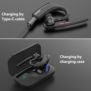 New Bee High Quality QCC3040 V5.2 Handsfree Earphones Business <strong>Headsets</strong> Earpiece for Driving with 500mAh Charging Case - Product Image 4