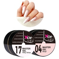XGM ongles couleurs solide constructeur ongles Gel 30g clair acrylique Extension solide constructeur Gel ongles renforcer Gel Art manucure