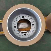 Rouleau en caoutchouc EPDM de 10 pouces avec noyau en aluminium, résistant au vieillissement et à la corrosion, pour décortiqueuse de riz paddy
