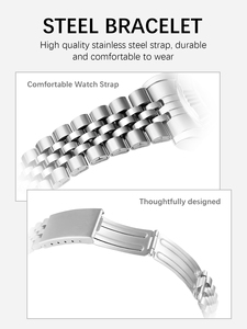 Montre à <span class=keywords><strong>quartz</strong></span> pour homme en acier inoxydable, simple, haut de gamme, tendance, avec calendrier en verre, pour l'extérieur - Product Image 6