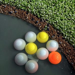 Balles de golf flottantes en deux parties en Surlyn + caoutchouc synthétique pour la pratique dans les obstacles aquatiques avec des couleurs vives et un récupération facile dans les lacs/étangs - Product Image 2