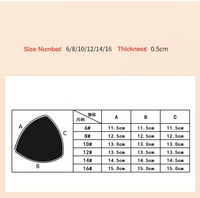 Soutien-gorge grande taille pour soutien-gorge grande taille Vente en gros Coussinets rembourrés en éponge confortables et ajustables en mousse Rembourrage de soutien-gorge pour soutien-gorge