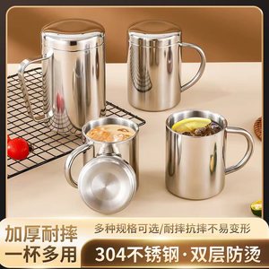 Stainless Steel Tumbler 304 Food Grade Straight <b>Cup</b> <b>Large</b> Capacity Office Use Children Water Bottle Drop Proof Scald Proof - Product Image 3