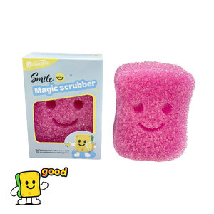 Spons Cuci Piring Hengfeng Smile Magic <span class=keywords><strong>Scrubber</strong></span>, Lembut di Air Hangat, Keras di Air Dingin, Kontrol Suhu, Spons Dapur - Product Image 2