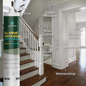 Mastic acrylique latex 300ml/600ml à faible rétrécissement, adhésif étanche pour joints et scellement - Product Image 5