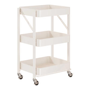 Estantes de almacenamiento de carritos de Metal de alta calidad, estantes plegables de cocina, estantes de carrito de baño de cocina extraíbles grandes al por mayor - Product Image 3