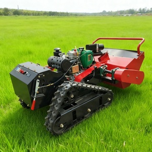 Miễn phí giao hàng DIESEL flail điều khiển từ xa máy cắt cỏ tất cả các địa hình cao su theo dõi 360 độ xoay thanh toán bù trừ máy cắt cỏ - Product Image 6