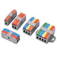Connecteur de câblage rapide à levier, bornier à vis 1/2/3/4/5/6 voies pour raccordement électrique
