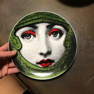 Assiette murale Milan de 8 pouces de style européen, artisanat en céramique, assiette décorative pour la maison, <span class=keywords><strong>visage</strong></span> humain, assiette d'art pour hôtel - Product Image 5