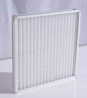Filtre à effet initial 595x595x46mm personnalisé en usine avec cadre en métal et faible résistance à l'air, adapté aux ateliers sans poussière