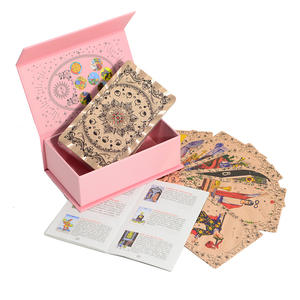 Jeu de cartes Oracle en plastique 78 cartes <span class=keywords><strong>Tarot</strong></span> Douze Palais, dorure originale, avec guide, jeu de société personnalisé - Product Image 2