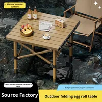 Table pliante d'extérieur directement du fabricant pour la maison, le camping, les pique-niques, les loisirs, la voiture, les excursions en autonomie, table à roulettes, équipement de stand
