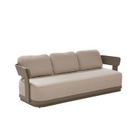 2025 luxe en aluminium teck bois Table basse ensembles Design moderne extérieur jardin Patio balcon salon canapé ensemble pour cour Villa
