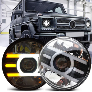 ไฟหน้า7นิ้ว Hi Low Beam,ไฟหน้า DRL สำหรับ Lada <span class=keywords><strong>Niva</strong></span> H4 Urban สำหรับ Jeep CE ไฟหน้า Led OEM 12V ใช้ได้ทั่วไป - Product Image 2