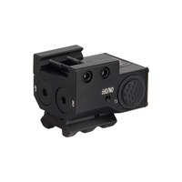 Visée tactique miniature en aluminium de 20 mm avec double laser rouge et vert, montage inférieur, petite forme carrée, pour le commerce transfrontalier