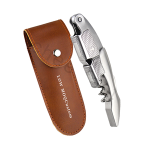 Sacacorchos de Camarero Personalizable de Acero Inoxidable con Abrebotellas, Sacacorchos de Camarero de Doble Bisagra para Uso Diario - Product Image 4