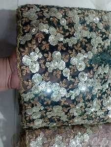 Premium Quality Wedding and Outdoor Occasion Embroidery Sequence Net <b>Fabric</b> From <b>Indian</b> Exporter at Affordable Price - Product Image 4