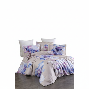 Varol Royal Satin 300TC Duvet Cover <b>Set</b> Single Luxury Floral Home Use-MARTINA Woven Technics - Product Image 2