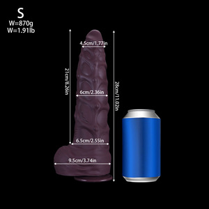 Super Big Size Flüssiges Silikon Monster Dragon Dildo G-Punkt Prostata Fantasy Adult Sexspielzeug Alien Knoten mit starkem Saugnapf - Product Image 4