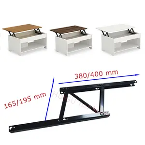 380x165 Mm/400x195mm Heavy Duty Coffee Table Lift Mechanism Lift Up Furniture Fitting