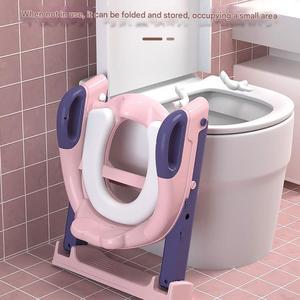 Tabouret de toilette à gradins <span class=keywords><strong>pour</strong></span> enfants avec anneau trapézoïdal coussin de siège de toilette auxiliaire <span class=keywords><strong>pour</strong></span> homme et femme bébé bain et fournitures de toilette - Product Image 4
